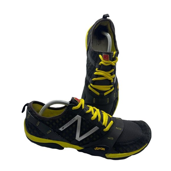 Yellow Vibram Sole Running Mens Shoes 